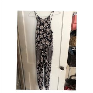 American Eagle Floral Print Jumpsuit